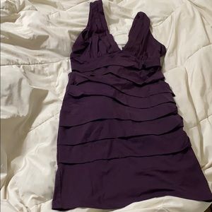 Gorgeous deep purple cocktail dress